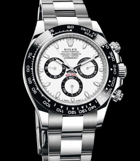 Rolex Oyster Perpetual Watches Cosmograph Daytona 116500 LN - 78590 Steel - Black Cerachrom Bezel - White and Black Dial - Steel Bracelet